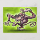 Zoek naar grappige apen briefkaarten Chimpansee