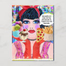 Zoek naar grappige pizza briefkaarten Voor haar