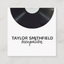 Zoek naar vinyl record visitekaartjes Muzikant