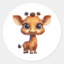 Zoek naar giraf cartoon stickers Safari