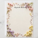 Zoek naar roze en blauw briefpapier Bloemig