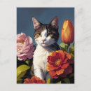 Zoek naar kattenkunst briefkaarten Voor haar