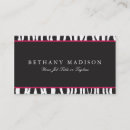 Zoek naar roze zebra visitekaartjes Zwart