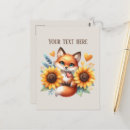 Zoek naar vossen briefkaarten Schattig