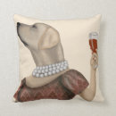 Zoek naar snob kussens Hond met wijn