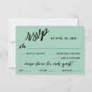 Zoek naar huwelijk antwoordkaarten Typografie