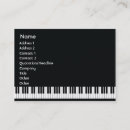 Zoek naar jazz piano visitekaartjes Toetsenbord