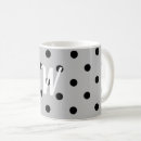 Zoek naar polkadots mokken Zwart wit