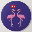 Zoek naar grappige flamingo buttons Valentijnsdag