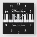 Zoek naar sleutels klokken Piano