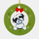 Zoek naar shih tzu ornamenten Kerstmis