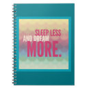 Zoek naar dromen notitieboeken Typografie