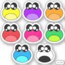 Zoek naar cartoon kikker stickers Kleurrijk