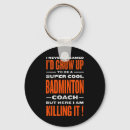Zoek naar badminton humor sleutelhangers Badmintonveld