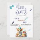 Zoek naar corgi hond uitnodigingen Laat pawty