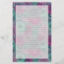Zoek naar bloemen design briefpapier Blauw
