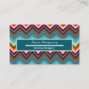 Zoek naar zigzag visitekaartjes Kleurrijk