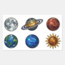 Zoek naar hemellichamen stickers Zonnestelsel