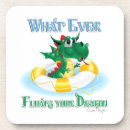 Zoek naar draken onderzetters Cartoon