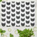 Zoek naar witte kat keuken handdoeken Zwart wit