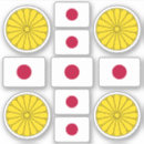 Zoek naar japan vlag stickers Wapenschild