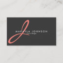 Zoek naar klassiek monogram visitekaartjes Modern