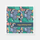 Zoek naar kleurrijke vogel servetten Voor kinderen