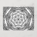Zoek naar psychedelische briefkaarten Mandala