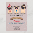 Zoek naar pug uitnodigingen Hondenuitnodiging