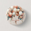 Zoek naar witte bloemen buttons Verjaardagsfeest