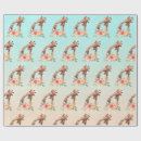 Zoek naar giraffe cadeaupapier Waterverf