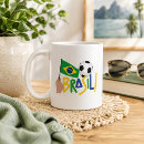 Zoek naar braziliaanse vlag mokken Voetbal
