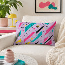 Zoek naar retro roze kussens Geometrisch