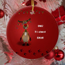 Zoek naar grappige rendieren ornamenten Grappig vrolijk kerstfeest