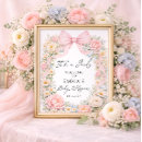 Zoek naar babyshower posters Roze strik