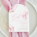 Zoek naar meisje babyshower uitnodigingen Roze