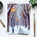 Zoek naar straatlantaarn briefkaarten Sneeuw