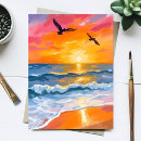 Zoek naar strand zonsondergang briefkaarten Vakantie