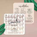 Zoek naar cake pop visitekaartjes Trendy