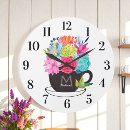 Zoek naar roze keuken klokken Zwart