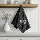Zoek naar zwart wit patroon keuken handdoeken Voor hem
