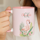 Zoek naar tropische flamingo mokken Roze