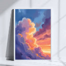 Zoek naar zonsondergang lucht posters Wolken