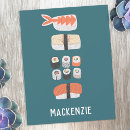 Zoek naar japans notitiekaarten Sushi