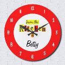 Zoek naar rode keuken klokken Elk persoon