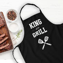 Zoek naar grappige barbecue schorten Koning van de grill