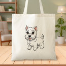 Zoek naar westie terrier tassen Schattig
