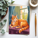 Zoek naar kat schilderen briefkaarten Tabby