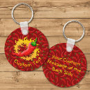 Zoek naar vlam sleutelhangers Rood