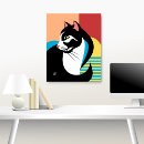Zoek naar zwart witte kat kunst Kitten